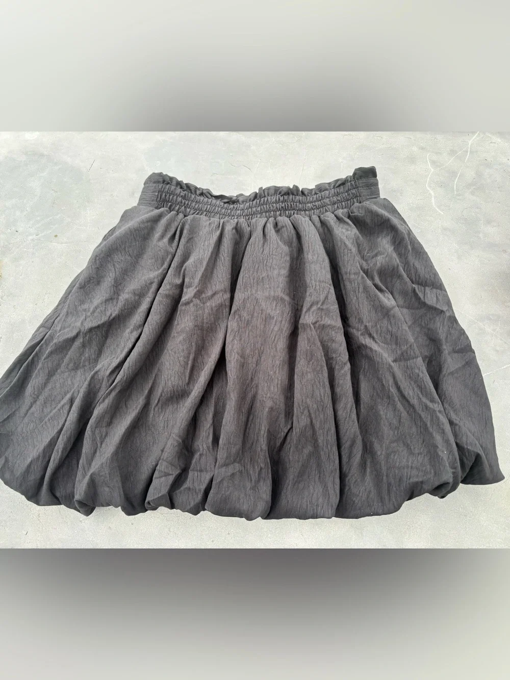 Classic Black Bubble Short Skirt Medium -Women - Picture 3 of 11